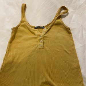 Brandy Melville Mustard Yellow Tank